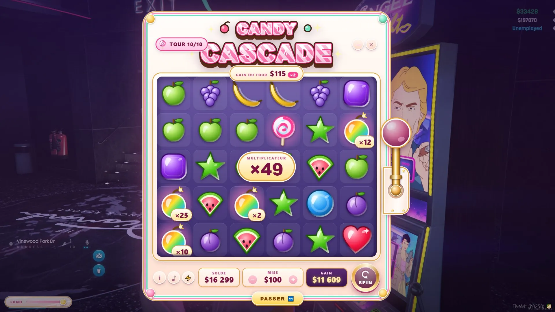 Free spins with multiplier bombs collecting into the running total